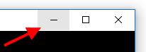 Minimize icon